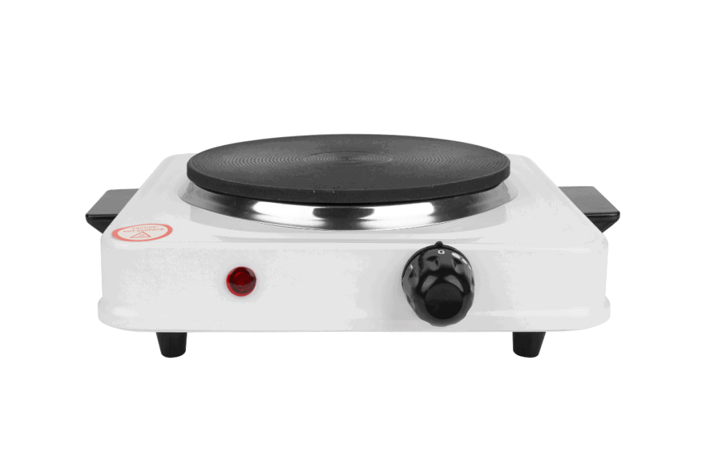 Electric Single Burner 1000W Portable 7 Inch Stainless Steel Hot Plate  White Brand New by Durabold USA