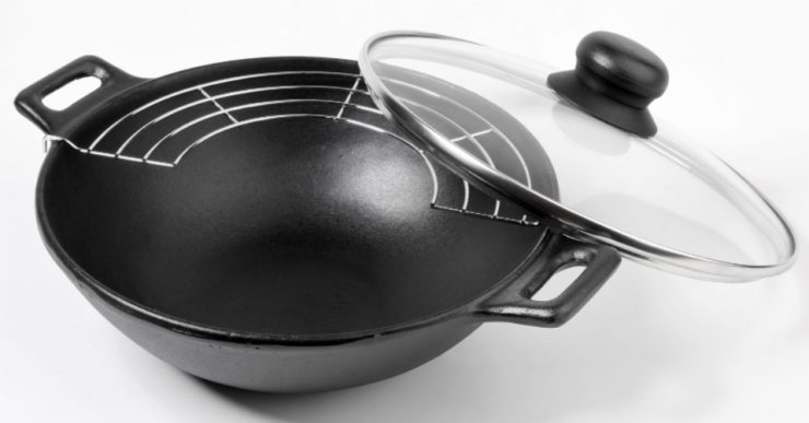 how to clean a wok with rust