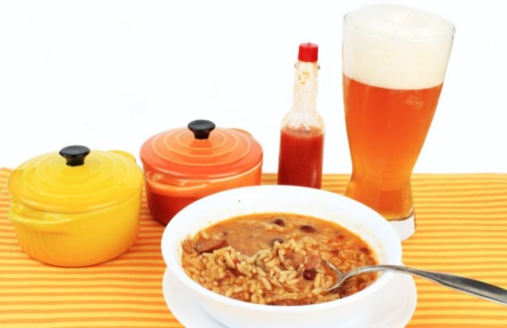 Foamy Beer and Spicy Food