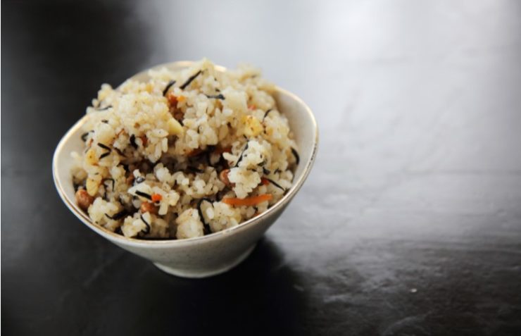 Fried rice with grains