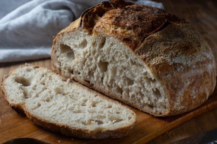 slice of a sourdough bread