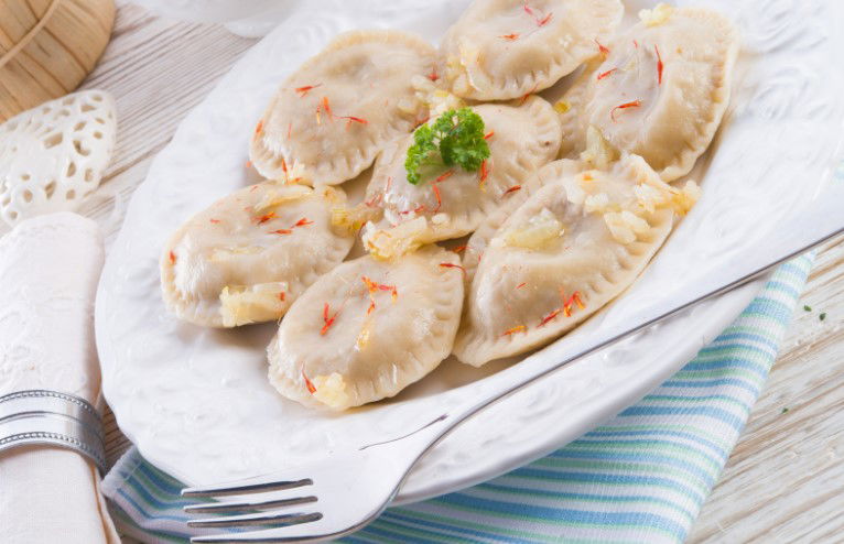 Pierogi on a plate