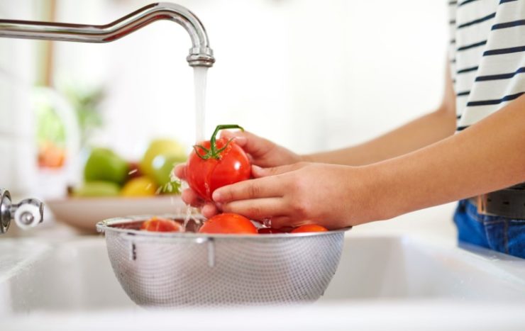 Washing Fresh Tomatoes