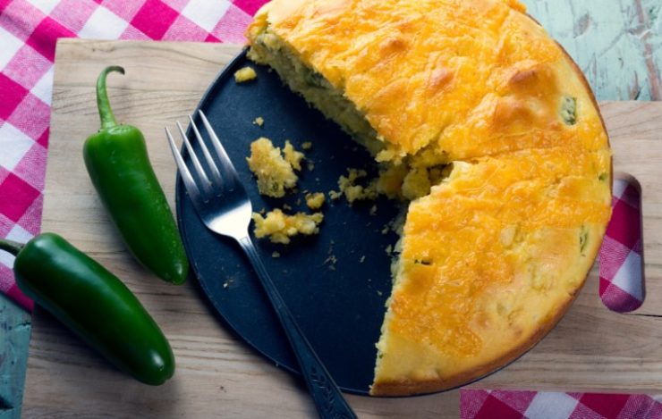 cornbread with cheese and jalapeno