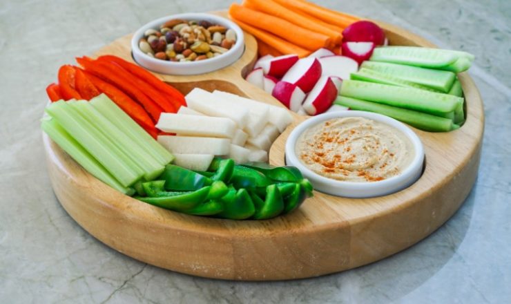 Vegetable Crudites and Dips.