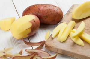how to cut potatoes into french fries
