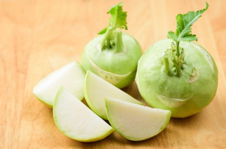 fresh kohlrabi