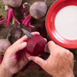 how to peel beets