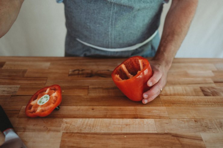 bell pepper with no core