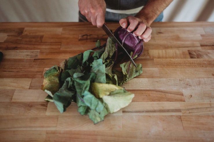 how to peel kohlrabi