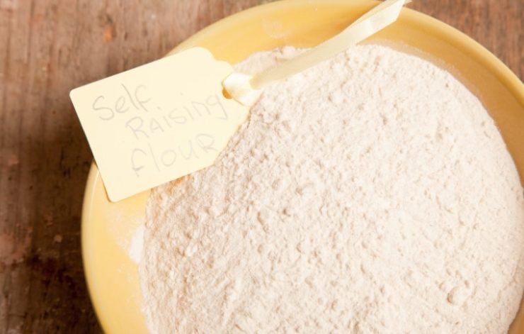 Self-Rising Flour in a yellow bowl
