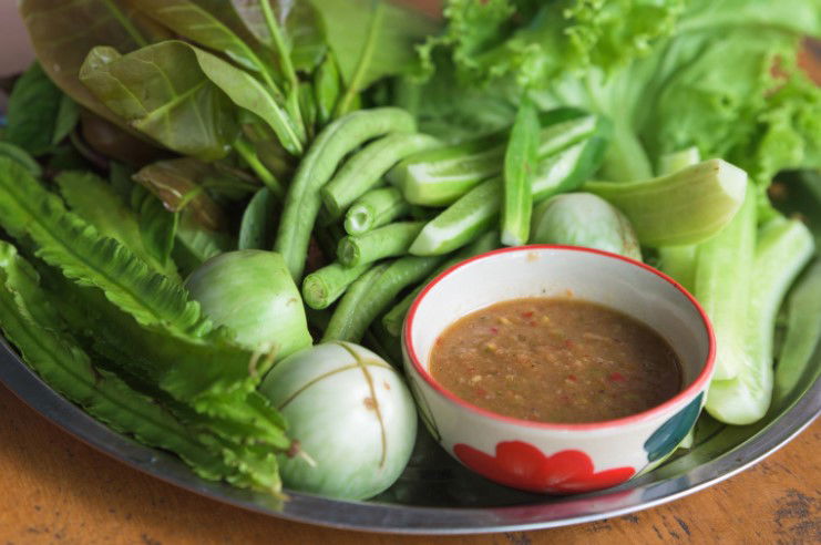 Shrimp Paste and greens 