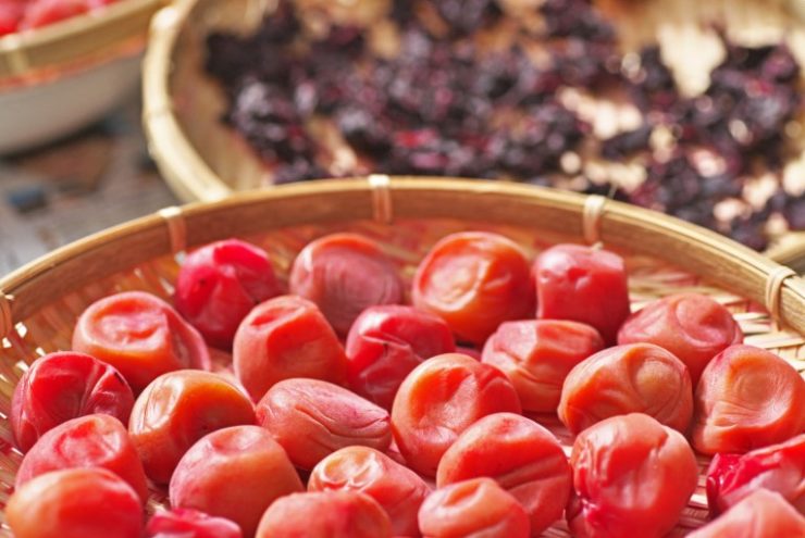 Umeboshi Paste in a basket