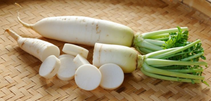 root vegetable on a wooden surface