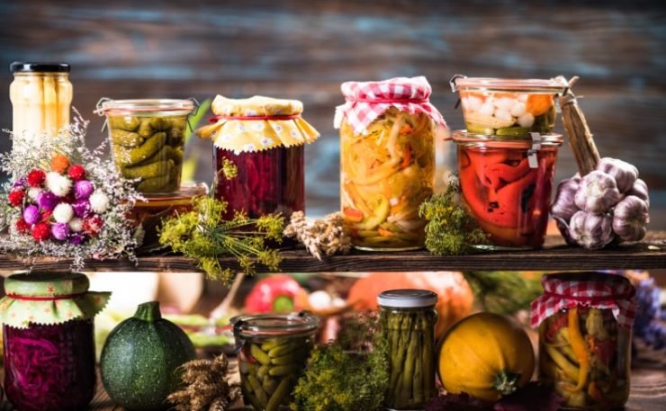 Preserved Food, Marinated Fermented and Pickled Vegetables