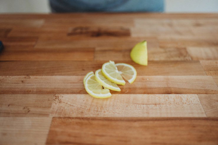 half moon lemon slices