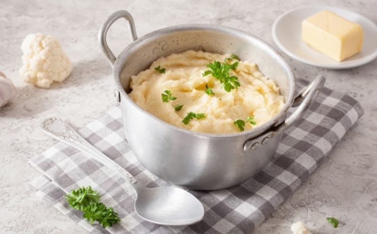 Mashed Cauliflower with Butter