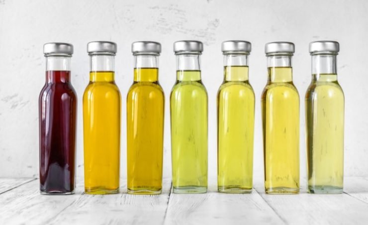Assortment of vegetable oils