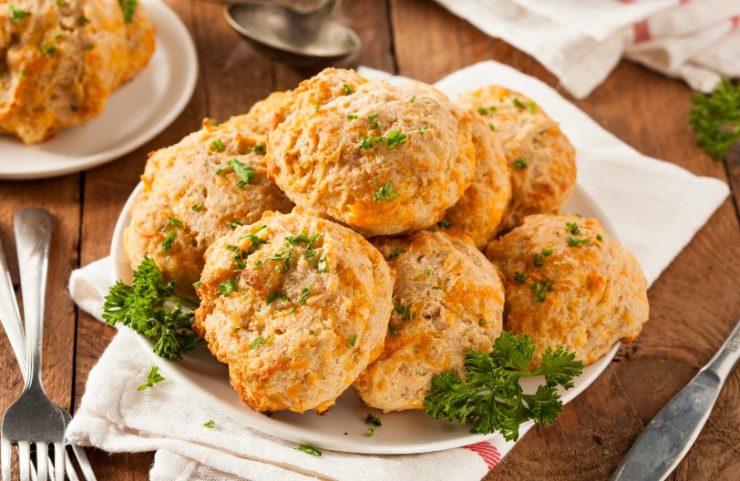 biscuits on a white plate