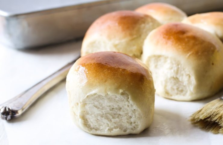 Homemade Dinner Rolls, Selective Focus