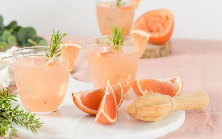 Grapefruit Juice with Rosemary