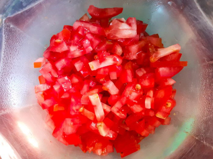 Red tomato cuttings