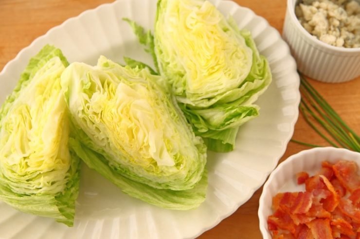 Ingredients for iceberg lettuce wedges