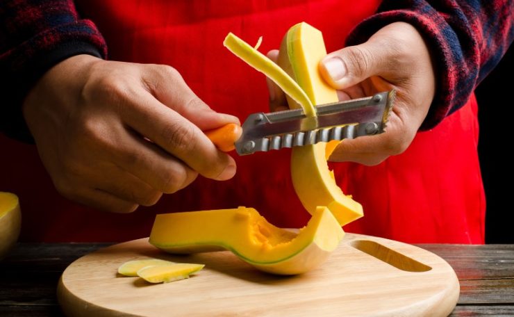 how to peel butternut squash