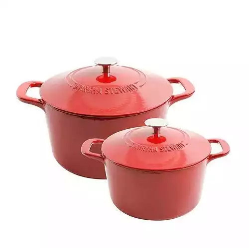 Martha Stewart Enamel on Cast Iron Dutch Ovens