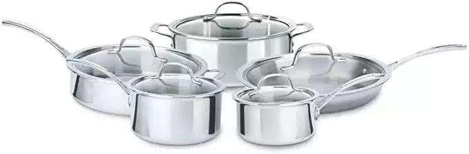 Calphalon 10 Piece Tri-Ply Cookware Set