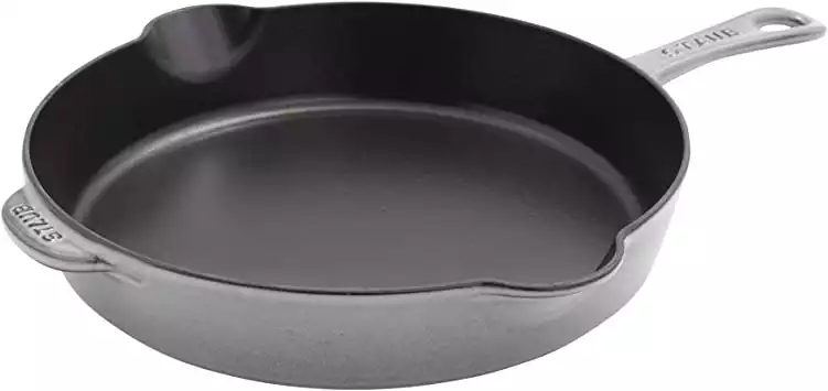 Staub Cast Iron 11-inch Traditional Skillet - Graphite Grey