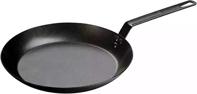 Lodge Carbon Steel Skillet, Pre-Seasoned, 12-inch