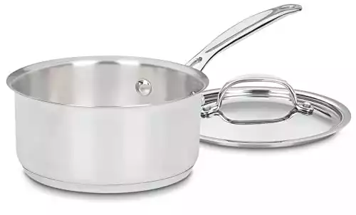 719-16 Chef's Classic Stainless Saucepan with Cover, 1 1/2 Quart