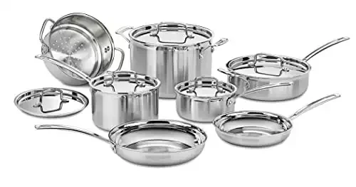 Cuisinart Multiclad Stainless Steel, 12-Piece Cookware Set