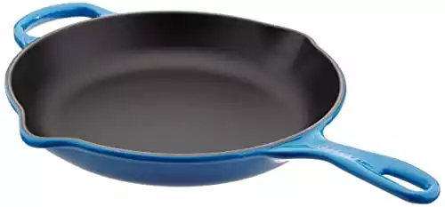 Le Creuset Enameled Cast Iron Signature Iron Handle Skillet, 10.25" (1-3/4 qt.), Marseille