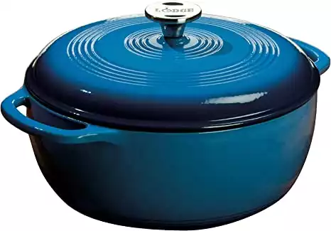 Lodge 6 Quart Enameled Cast Iron Dutch Oven