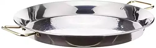 Garcima 16-Inch Stainless Steel Paella Pan, 40cm