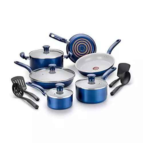 T-Fal Initiatives Ceramic Cookware Set