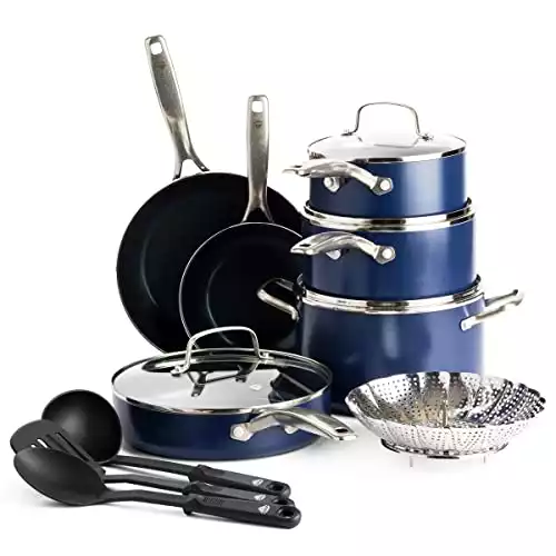 Blue Diamond 5-Piece Black Nylon Utensil Set