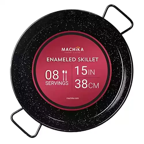 Machika Enameled Steel Paella Pan