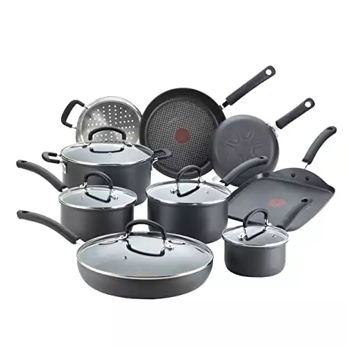 T-fal Ultimate Hard Anodized Aluminum Titanium Reinforced Non Stick Cookware