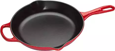 Le Creuset Enameled Cast-Iron 13x8 Inch Skillet with Iron Remove Handle,  Blue