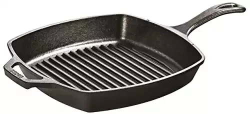 Lodge 10.5-Inch Cast Iron Grill Pan